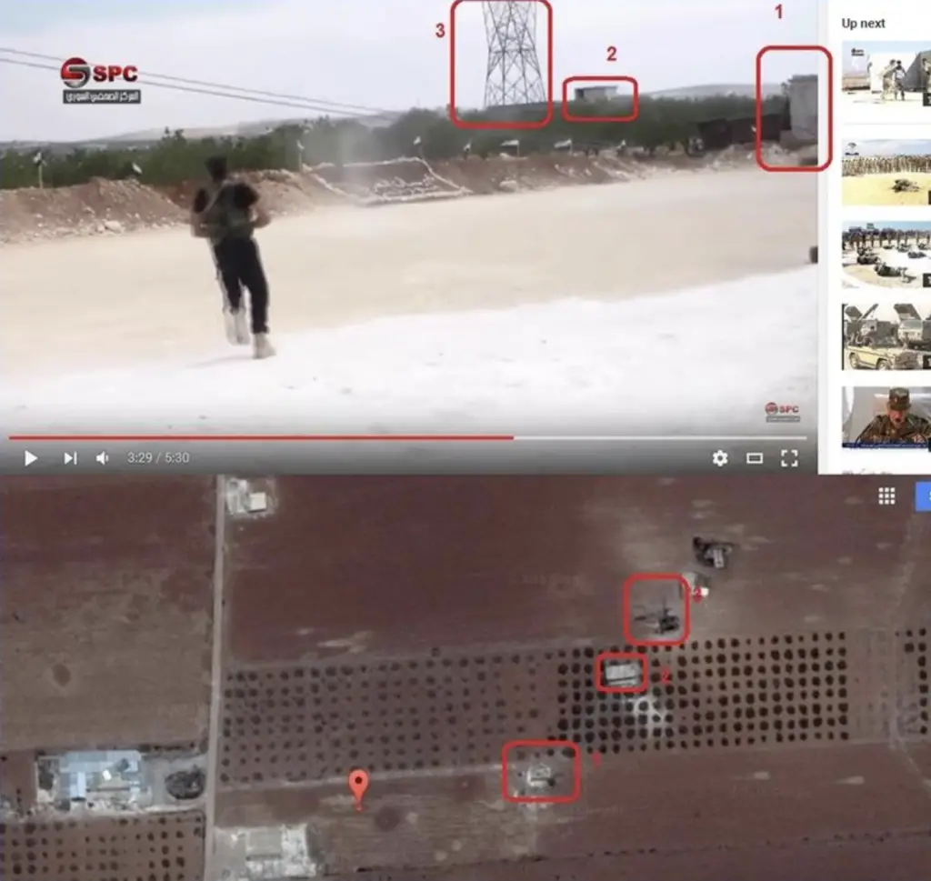 Comparing power lines to find rebel base on 4chan.